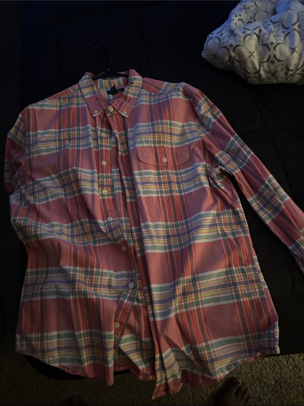 GAP Red Plaid Long-Sleeve Button-Down Shirt - Picture 10 of 10